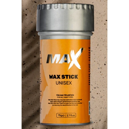 Max Hair Wax Stick 75gr - Saç Sabitleyici Stick Wax