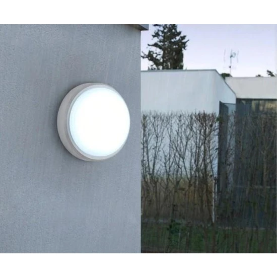 Sekatech Horoz Artos 20W Yuvarlak Beyaz LED Nem Su Geçirmez Banyo Bahçe Modern Tavan Lambası Beyaz Işık 6500K