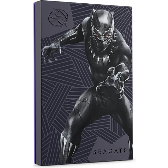 Seagate Firecuda Marvel Black Panther, 2 Tb Harici Sabit Disk USB 3.2 Gaming-Special-Edition