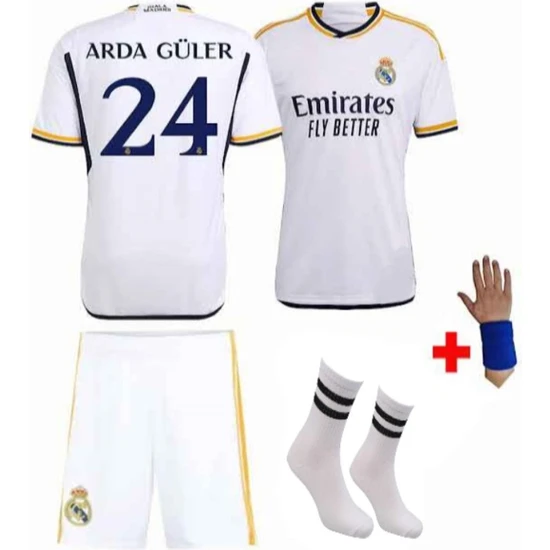 After Party Real Madrid 2023-24 Yeni Sezon Arda Güler Halı Saha Çocuk Forması 4lü Set