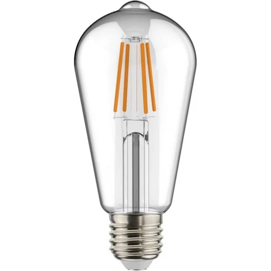 Kendal 1 Adet K2 6W E27 2700K Sarı Işık Flamanlı Rustik LED Ampul KES505