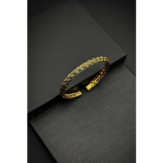 NVM FRNCH 316L Stainless Steel Italian Model Silver-Black Color Men's Bracelet FRJ12297-3297-AB2 - Poltava