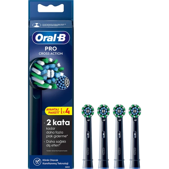 Oral-B Şarjlı Diş Fırçası Yedek Başlığı Cross Action X-Filament 4 adet ürün