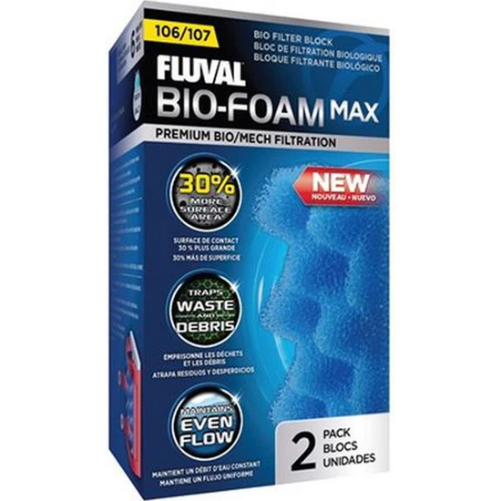 Fluval 107 Için Filtre Malzemesi Bio Foam Max 345109