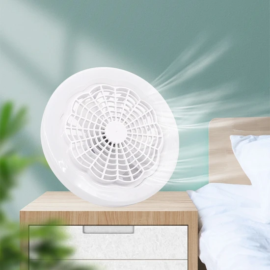 Gui Xulian Gui Xulian LED Akıllı Fan Işık Tavan Vantilatörü 30W Uzaktan Kumanda Kapalı LED Işık Sessiz Yatak Odası Mutfak Dekor Lamba Fanlar-Beyaz (Yurt Dışından)