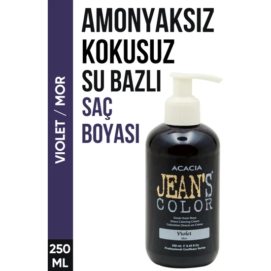 Acacia Jean's Color Saç Boyası Violet Mor 250 ml