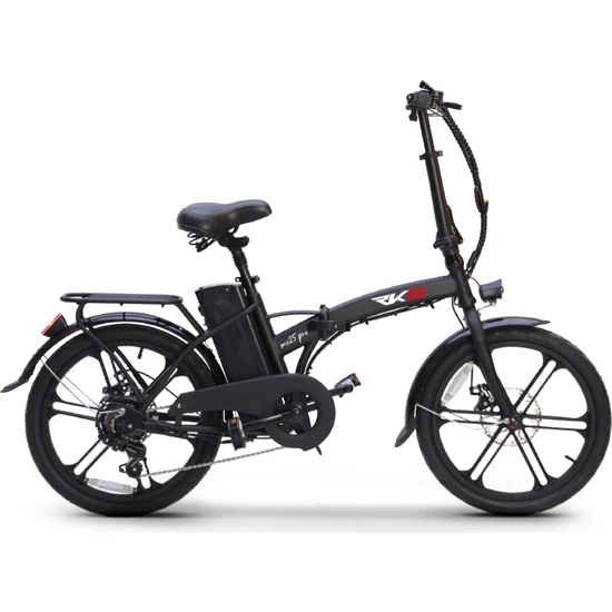 Rks MX25 Pro Katlanabilir Elektrikli Bisiklet - Mat Siyah