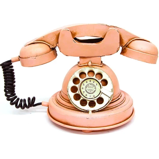 Epilons Vintage Tasarım Dekoratif Metal Telefon
