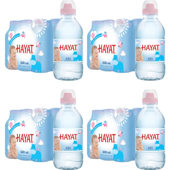 Hayat Küçük Çocuklara Özel Ambalajlı Su 330 ml X24 Adet