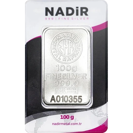 Nadir Gold Nadirgold 100 gr Gümüş Külçe