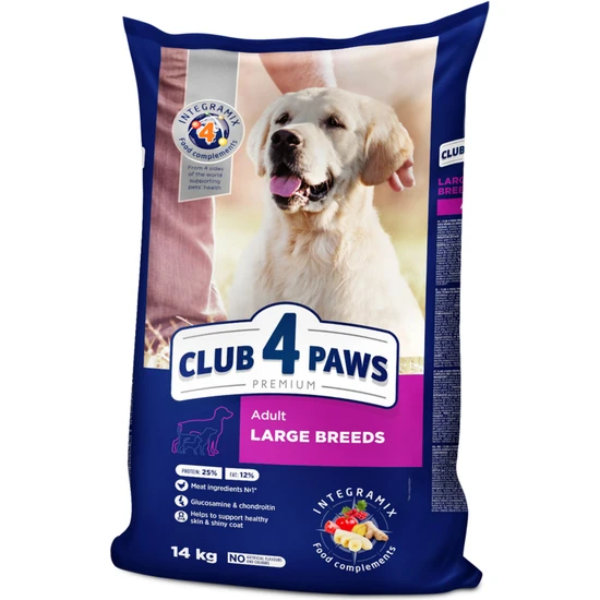 CLUB4PAWS Premium Büyük Irk Yetişkin Köpek Maması 14 kg 306104