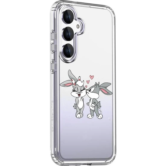3gen Case Samsung Galaxy A55 Uyumlu Desenli/şeffaf Silikon Kılıf