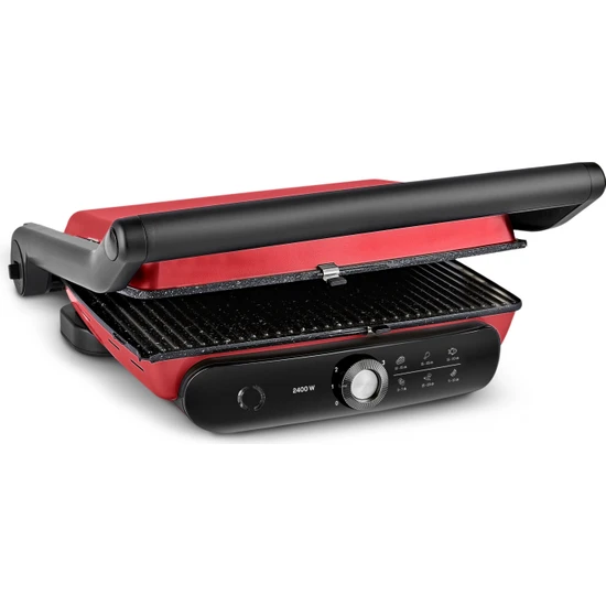 Karaca Gastro Grill Pro 2400W Izgara ve Tost Makinesi Kırmızı