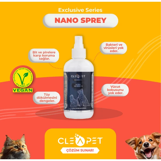 Cleapet Exclusıve Seri Nano Sprey 250 ml