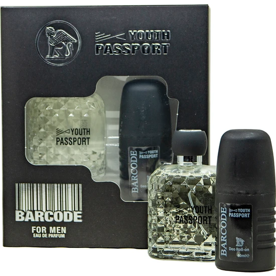 Youth Passport Barcode Edp 100 ml + Deodorant Roll-On 60 ml Erkek Parfüm Seti