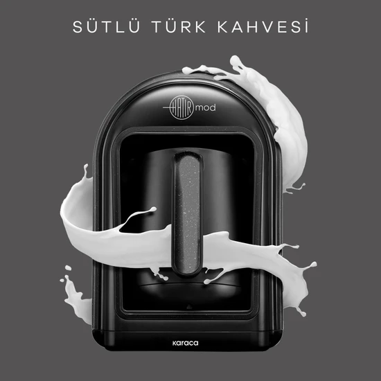 Karaca Hatır Mod Sütlü Türk Kahve Makinesi Shiny Black
