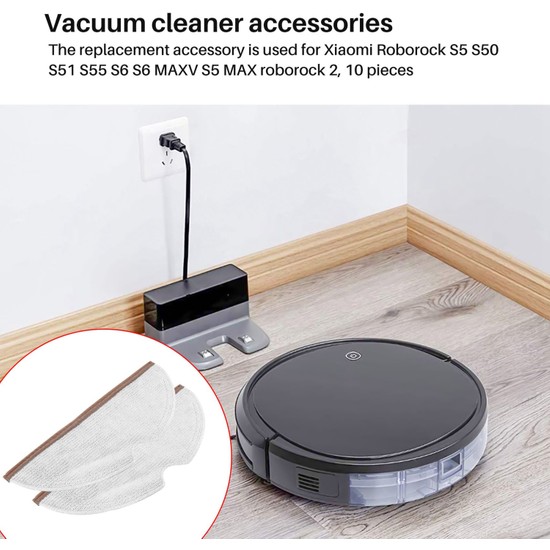 Sumsool Xiaomi Roborock S5 Max Için 10 Adet Mops Fiyatı