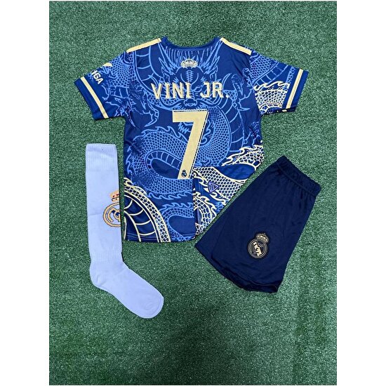Bite Nose Vinicius Junior Real Madrid Çocuk T-Shirt Halı Saha Forması