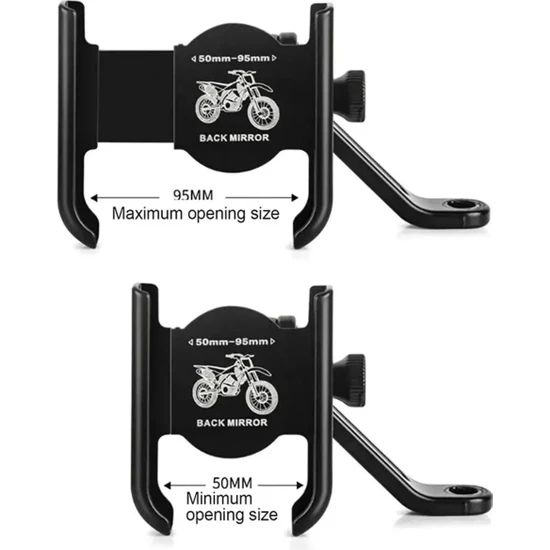 GB Motosiklet Bisiklet Telefon Tutucu Navigasyon Ayna Bağlantılı
