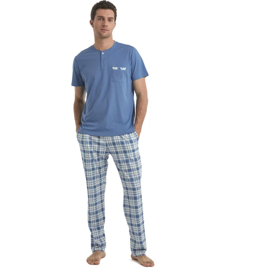 Blackspade Erkek Mavi Pijama Takımı 40521
