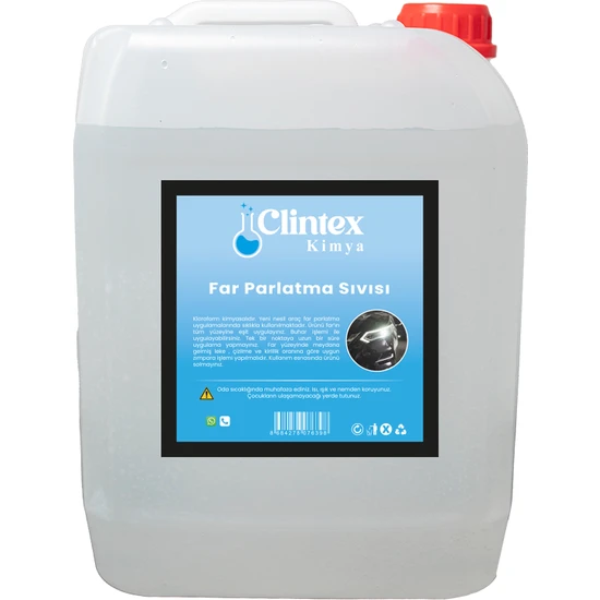 Clintex Kimya Far Parlatma Sıvısı Ince Kloroform 5 kg
