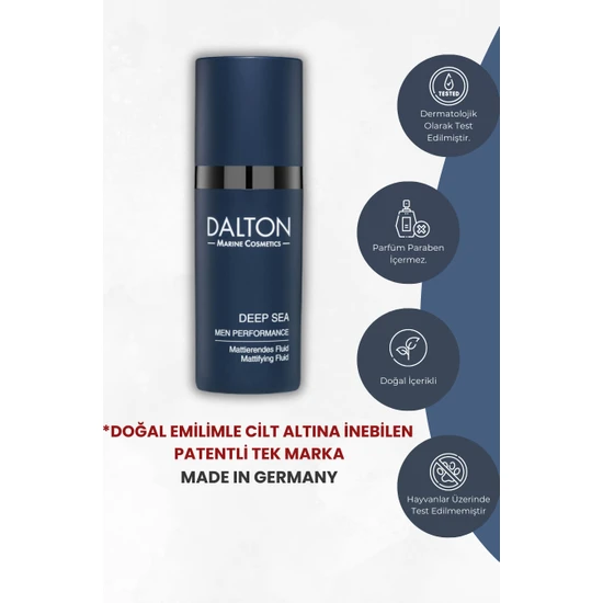 Dalton Marine Cosmetics Deep Sea Yağlı Erkek Cilt Matlaştırıcı Sıvı