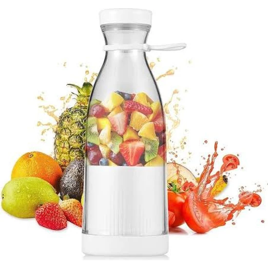 Hane216 Taşınabilir 350 ml Blender Mini Meyve Karıştırıcı Milkshake Işlevli Blander Smothie (Mika)