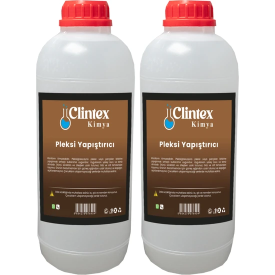 Clintex Kimya Pleksi Yapıştırıcı Ince Kloroform 2X1.250 kg
