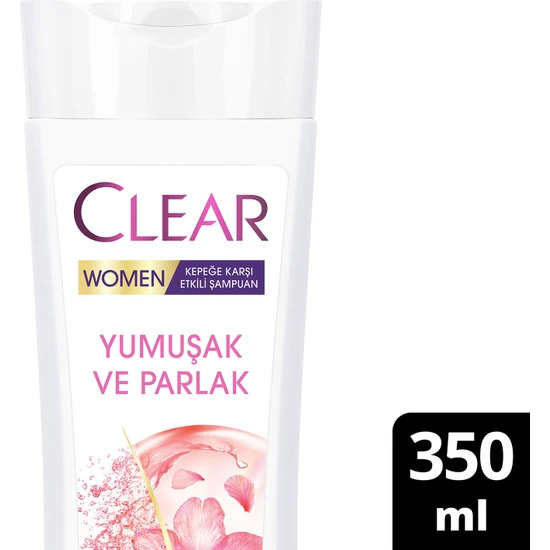 Clear Women Kepeğe Karşı Etkili Şampuan Yumuşak ve Parlak 350 ml