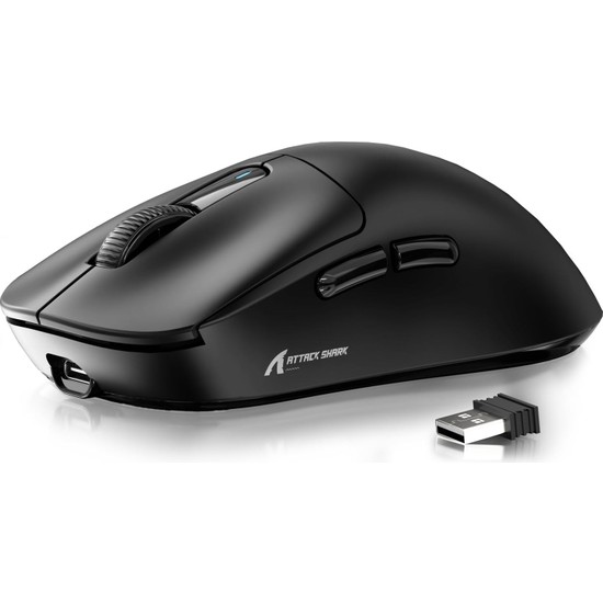 Attack Shark X3 Superlight Kablosuz Oyuncu Mouse PAW3395 (Grıp Tape Hediyeli)26000 DPI Oyun İçin Type-C Bağlantılı