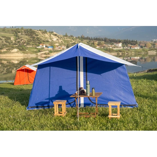 Tunç Iki Odalı Kamp Çadırı Mavi