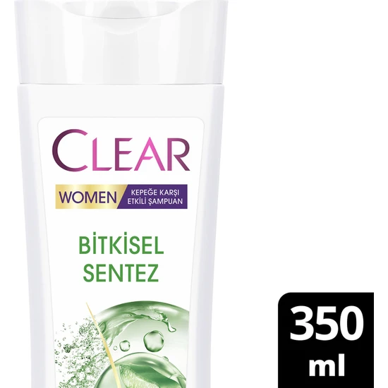 Clear Women Kepeğe Karşı Etkili Şampuan Bitkisel Sentez 350 ml