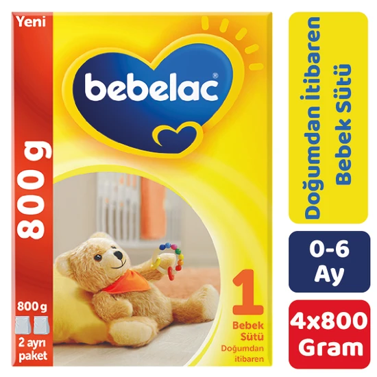 Bebelac 1 Bebek Sütü 800 gr 4'lü Paket