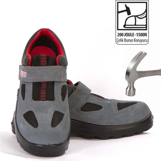 Pars 114 S1P Çelik Burunlu ve Çelik Tabanlı Süet Yazlık Iş Ayakkabısı