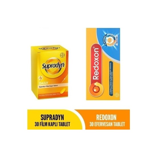 Supradyn Daily Multivitamin 30 Tablet + Redoxon 3'lü Etki 30 Fiyatı