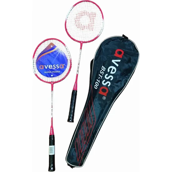 Avessa BST-100K Badmington Raket Set Kırmızı Badminton Raketi