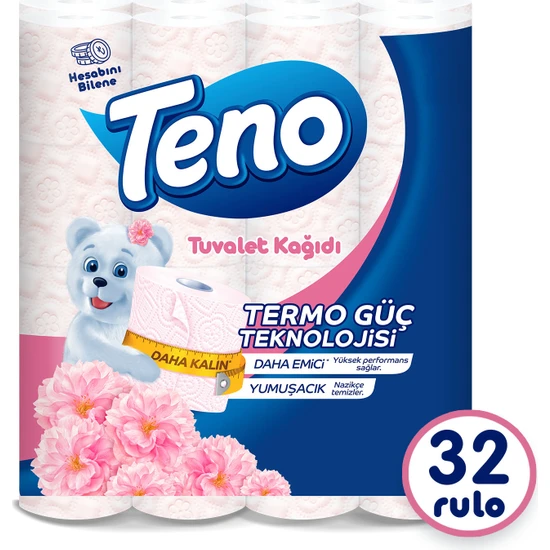 Teno Avantaj Paketi Parfümlü Tuvalet Kağıdı 32 Rulo