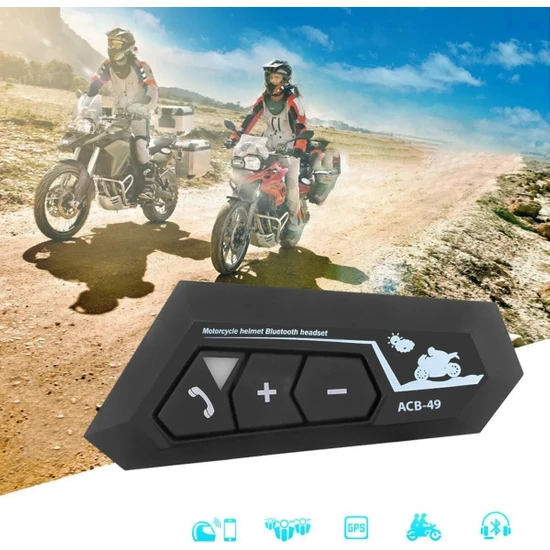 Acl Bluetooth 5.0 Universal Kask Uyumlu Motosiklet Intercom Kulaklık/motosiklet Interkom