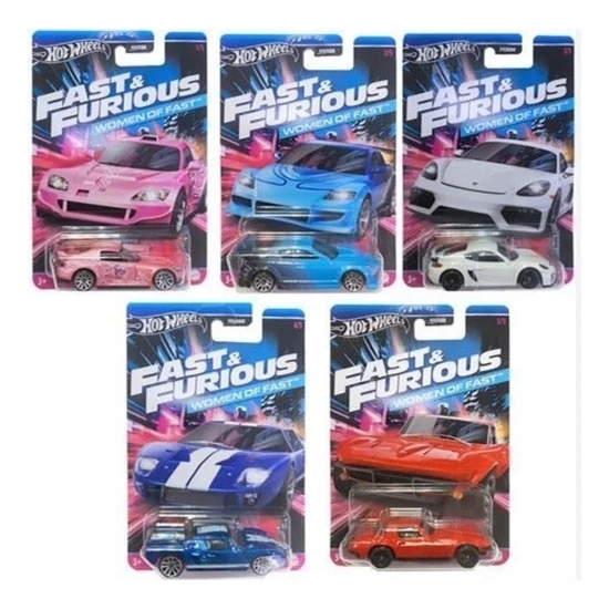 Hot Wheels Fast And Furious Women Of Fast ( 2024 ) 5'li Set ( Hızlı ve Öfkeli Beşli Set