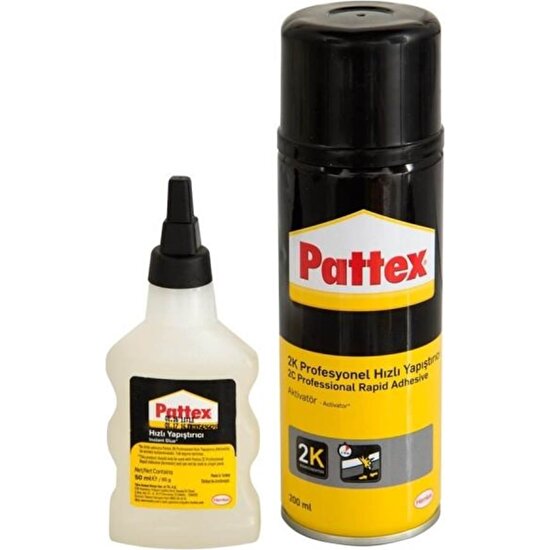 Pattex 2710708 2K Profesyonel Hızlı Sıvı Yapıştırıcı 200 + 50 ml