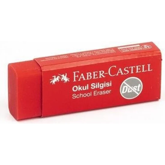Faber Castell 187222 Okul Silgisi  - Kırmızı