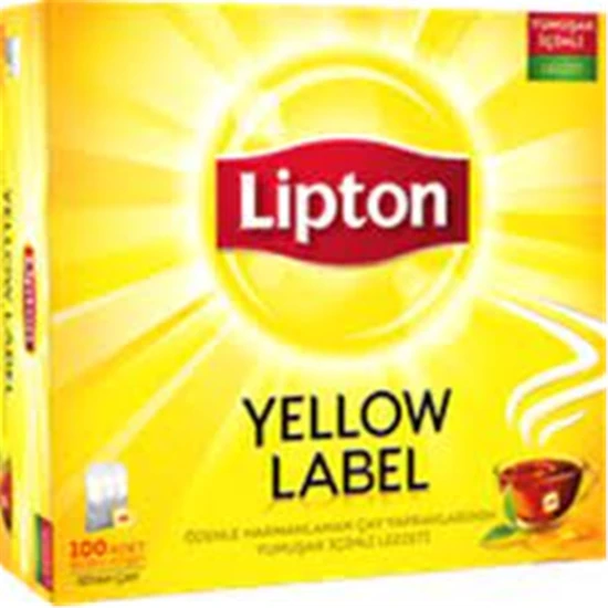 Lipton Yellow Label Bardak Poşet Çay 2 g x 100 Adet