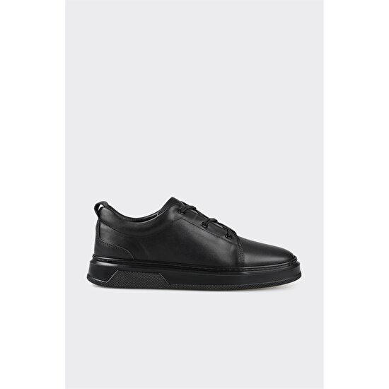 Elle Shoes Siyah Deri Erkek Günlük Ayakkabı