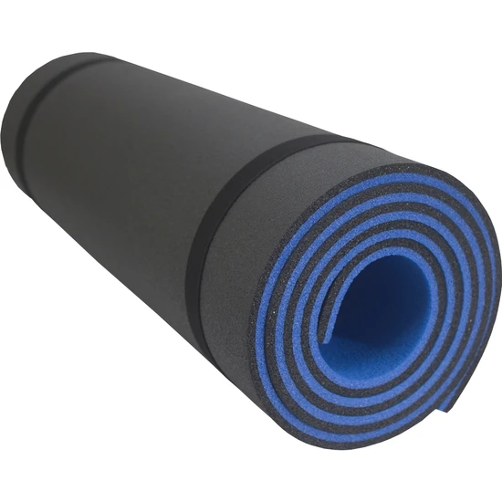 Foam Store 180X55CM 10MM Mavi-Siyah Yoga-Pilates Matı