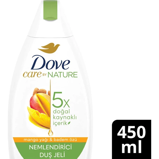 Dove Care By Nature Nemlendirici Duş Jeli Mango Yağı & Badem Özü 450 ml