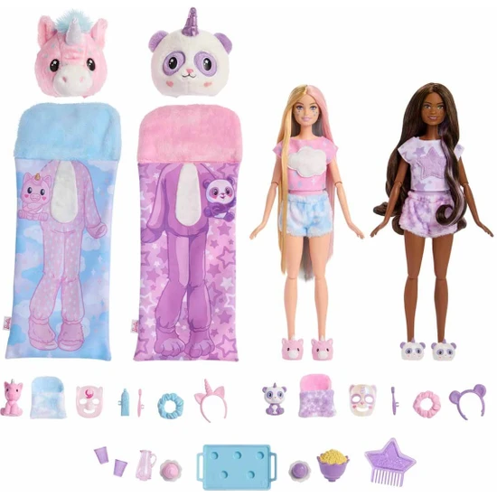 Barbie Cutie Reveal Pijama Partisi Oyun Seti HRY15