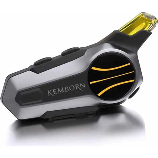 KEMBORN X2PRO 1adet 2kişilik 1200 mt İntercom Motosiklet Çene açılır ve Yarım Kask uyumlu Bluetooth Kulaklık