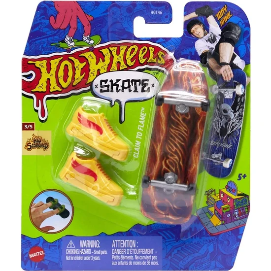 Hot Wheels Skate Parmak Kaykay ve Ayakkabı Claim To Flame HVJ78