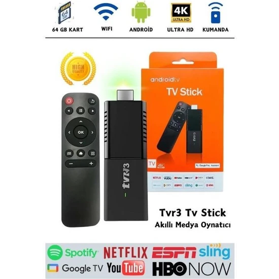 Torima Siyah Ultra Hd Android Tv Box 4K Android Tv Box Tv Stick Medya Oynatıcı Smart Tv Wifi