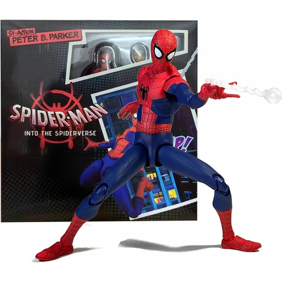 FBHTX New ml Legends Spiderman Figure Spider-Man Into The Spider-Verse Sv Peter B. Parker Sentinel Miles Action Figures Model Toys (Yurt Dışından)